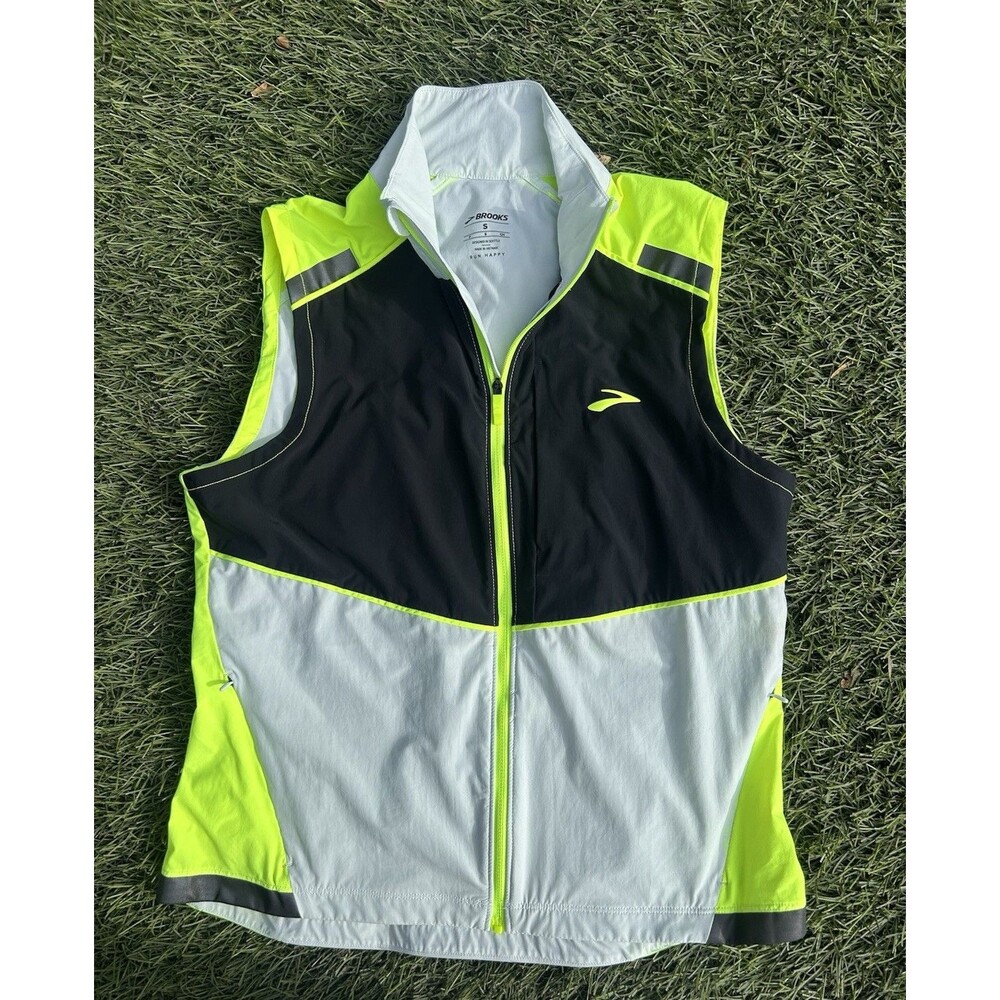 Brooks Carbonite Full Zip Run Visible Reflective Running Vest Women's Small